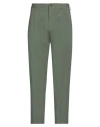 Santaniello Man Pants Military Green Size 40 Cotton, Elastane In Green