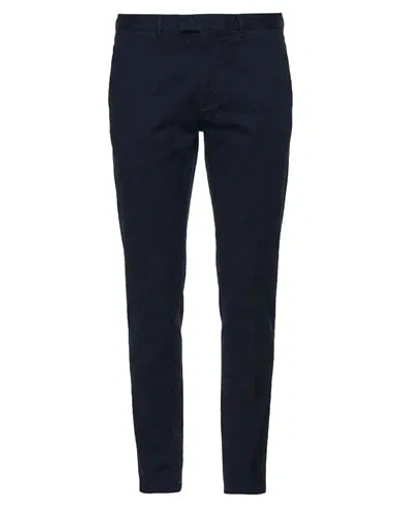 Santaniello Man Pants Navy Size 30 Cotton, Elastane In Blue