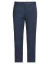 Santaniello Man Pants Navy Size 38 Cotton, Elastane