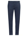 Santaniello Man Pants Navy Size 42 Cotton, Elastane