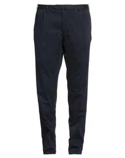 Santaniello Man Pants Navy Size 42 Cotton, Elastane
