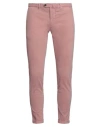 Santaniello Man Pants Pink Size 38 Cotton, Elastane