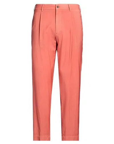 Santaniello Man Pants Salmon Pink Size 36 Wool