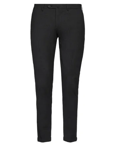 Santaniello Man Pants Charcoal Size 36 Wool, Polyester, Elastane In Grey