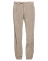 Santaniello Man Pants Taupe Size 42 Cotton, Elastane In Brown