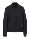 Santaniello Man Jacket Midnight Blue Size 46 Polyester, Wool, Elastane