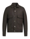 Santaniello Man Jacket Military Green Size 36 Wool, Polyamide, Cashmere, Elastane In Green