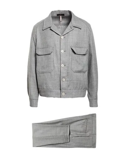 Santaniello Man Suit Grey Size 40 Wool In Gray