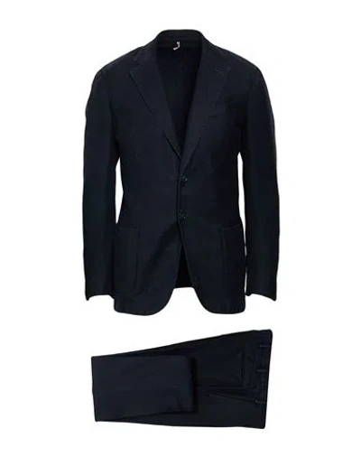 Santaniello Man Suit Midnight Blue Size 40 Wool