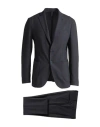 Santaniello Man Suit Midnight Blue Size 38 Wool, Polyester, Elastane In Blue