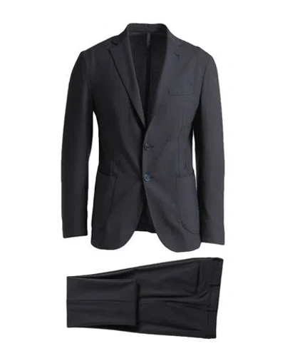 Santaniello Man Suit Midnight Blue Size 38 Wool, Polyester, Elastane