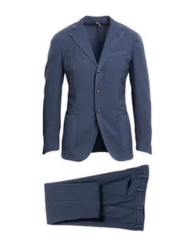 Santaniello Man Suit Navy Size 38 Wool