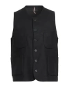 Santaniello Man Tailored Vest Black Size 40 Wool, Polyamide, Cashmere, Elastane