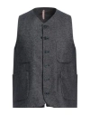 Santaniello Man Tailored Vest Blue Size 38 Cotton, Wool, Polyamide, Cashmere, Elastane In Blue