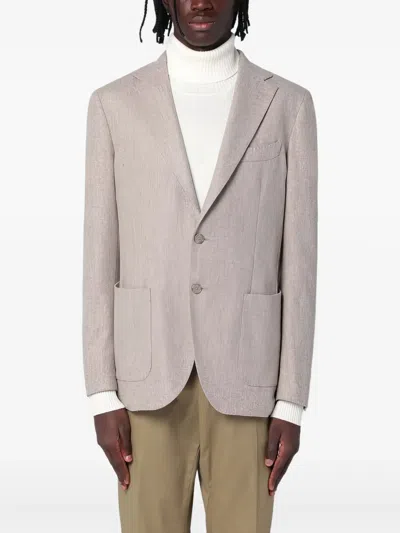 SANTANIELLO MÉLANGE-EFFECT BLAZER