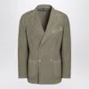 Santaniello Double-breasted Sage Jacket