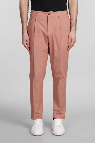 Santaniello Pants In Rose-pink Cotton