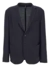 Santaniello Patch-pocket Button Blazer In Blue