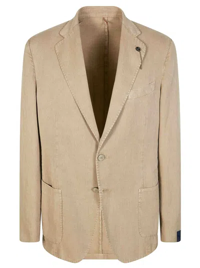 Santaniello Pin Jacket In Brown