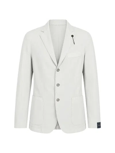 Santaniello Pin-detail Single-breasted Blazer In White