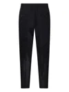 Santaniello Pleated-front Tailored Trousers In Black