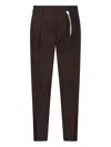 Santaniello Pleated-front Tailored Trousers In Brown