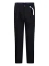 Santaniello Pleated-front Trousers In Black
