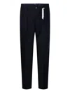 Santaniello Pleated-front Trousers In Blue