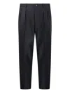 Santaniello Pleated Tailored Trousers In Gray