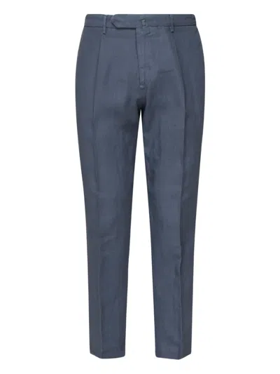 Santaniello Pleated Trousers In Blue