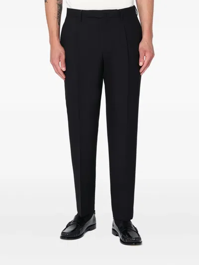 Santaniello Pleated Trousers In Black