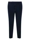 Santaniello Pleated Trousers In Blue