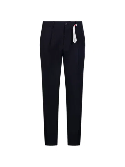 Santaniello Pleated Trousers In Blue