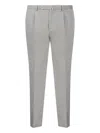 Santaniello Pleated Trousers In Gray