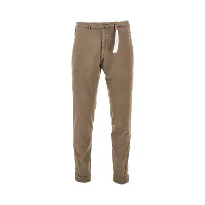 Santaniello 'praiano Evoluto' Stretch Cotton Pants In Burgundy