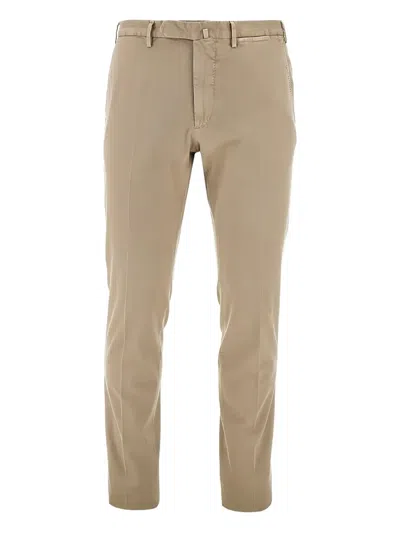 Santaniello Pressed-crease Chinos In Neutral
