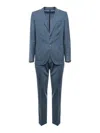 Santaniello Superlight Wool Suit In Blue