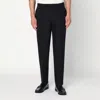 Santaniello Tapered-leg Tailored Wool Pants In Black