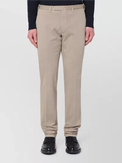 Santaniello Regular-fit Straight-leg Trousers In Brown