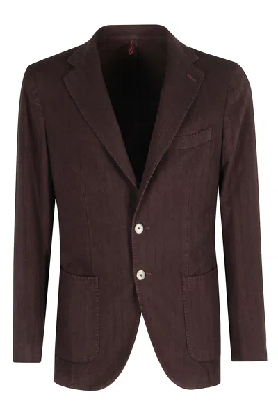 Santaniello Resca Tinto Filo Touch Soft Cashmere In Burgundy