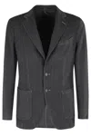 Santaniello Resca Tinto Filo Touch Soft Cashmere In Gray
