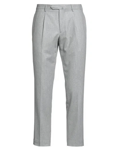 Santaniello Rima Man Pants Light Grey Size 32 Wool In Gray
