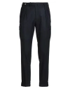 Santaniello Rima Man Pants Midnight Blue Size 34 Wool In Black