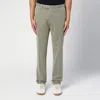 Santaniello Sage Green Cotton Trousers In Green