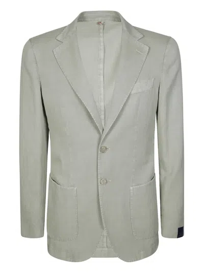 Santaniello Single-breasted Blazer In 绿色