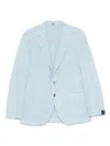 Santaniello Single-breasted Blazer In Blue