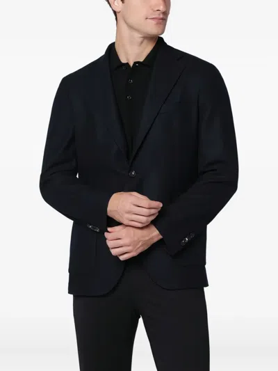 Santaniello Single-breasted Blazer In Black