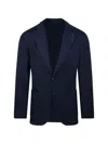 Santaniello Single-breasted Blazer In Blue