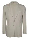 Santaniello Single-breasted Blazer In Grey