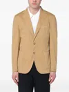 Santaniello Essential Single-breasted Blazer In Neutrals